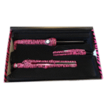 ⁦جوسي ايبر مجموعة تصفيف الشعر وردي زيبرا - 19 ملم - 3 قطع⁩ - الصورة ⁦2⁩