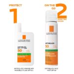 ⁦لاروش بوزيه واقي شمس سائل انثيليوس يوفي ميون 400 للتحكم بزيوت البشرة بعامل حماية 50+ - 50مل⁩ - الصورة ⁦3⁩