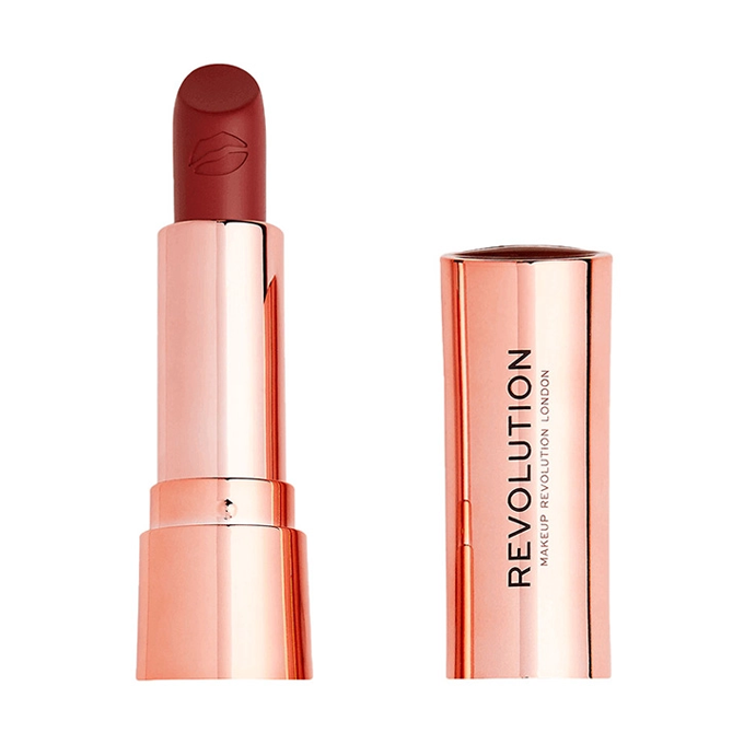 13191107_RevolutionSatinKissLipstick-Rose ريفلوشن ساتين كيس احمر شفاه روج - روز - الصورة 1
