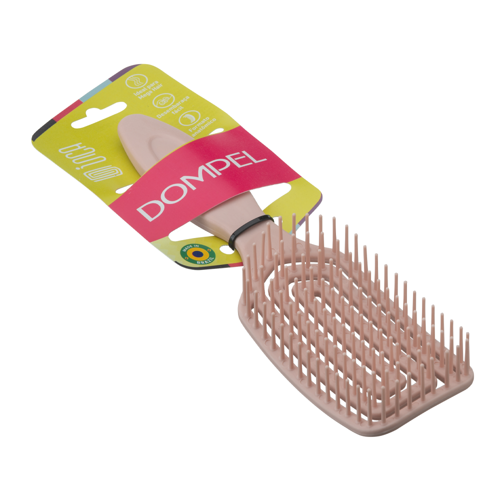 14817059_1729610306_2ca7d8592d38e862530d5883b420ed8b دومبل فرشاة سيليكون لتصفيف الشعر الطويل ووصلات الشعر - وردي - الصورة 1