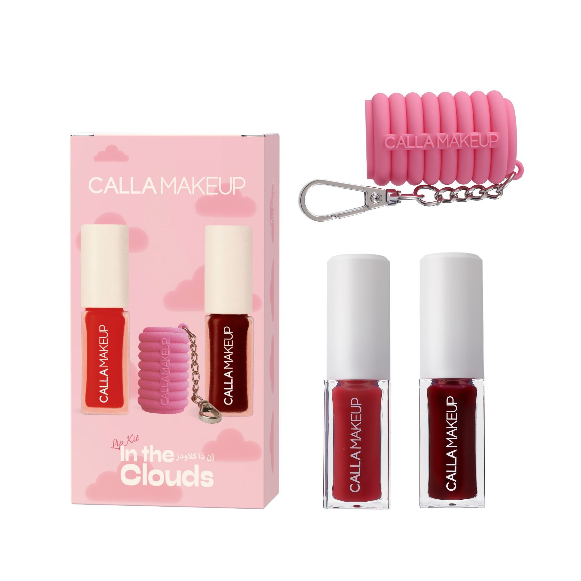 15750712_1759393386_58164efc43b409b1e94dcd3f0049702e كالا ميك اب مجموعة إن ذا كلاودز مع حامل لزيت الشفاه - بربل سكاي وبنك دريم - الصورة 1
