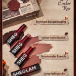 ⁦شيجلام مجموعة أحمر شفاه روج دينامات بوم لاستنق مات - إمبر روز⁩ - الصورة ⁦2⁩