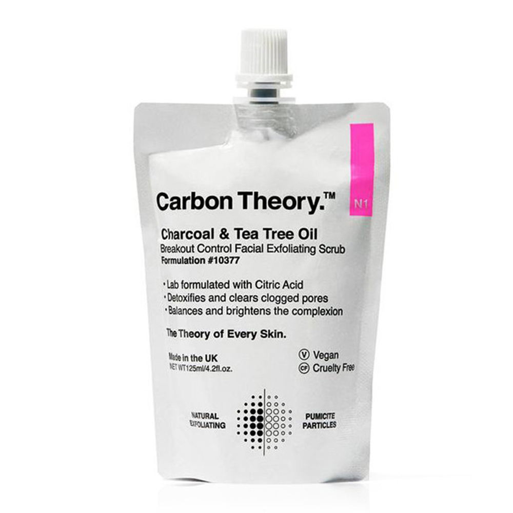 15830333_1724151989_f0dadeca302582d924fd75bfb96805e2 كاربون ثيوري مقشر وجه بزيت شجرة الشاي و الفحم للتحكم بحب الشباب - 125مل - الصورة 1