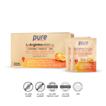 ⁦بيور ال-ارجينين 1000 مجم + ال- كارنيتين بنكهة البرتقال - 30 كيس مسحوق⁩ - الصورة ⁦2⁩