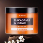 ⁦كوندال مقشر الجسم بالمكاديميا والسكر بالمسك الأبيض - 550 جم⁩ - الصورة ⁦2⁩