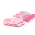 ⁦قفازات جل لترطيب اليدين من سبا سيستم - وردي⁩ - الصورة ⁦3⁩