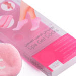 ⁦جوارب جل لترطيب القدمين من سبا سيستم - وردي⁩ - الصورة ⁦4⁩