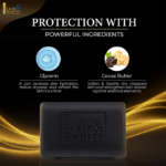 ⁦صابونة التنعيم والتنظيف العميق السوداء من فير اند وايت – 200ج⁩ - الصورة ⁦3⁩