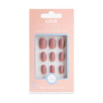 اظافر لصق ذاتي جل شكل بيضاوي من كاتيا - زهري مطفي فاتح 11