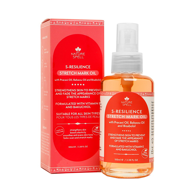 1678266663_22198_87049741_NatureSpellS-ResilienceStretchMarksOil-100ml زيت علاج علامات تمدد الجلد الطبيعي من نيتشر سبيل - 100مل - الصورة 1