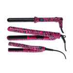 مجموعة تصفيف الشعر هوت بينك زيبرا من اريا بيوتي - 25ملم