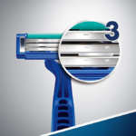 ⁦اداة الحلاقة بلو سمبل ثري للاستخدام لمرة واحدة من جيليت للرجال - 4 قطع⁩ - الصورة ⁦4⁩