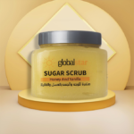 ⁦مقشر السكر للوجه والجسم بالعسل والفانيلا من جلوبال ستار - 600 جم⁩ - الصورة ⁦2⁩