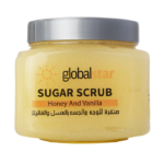 مقشر السكر للوجه والجسم بالعسل والفانيلا من جلوبال ستار - 600 جم