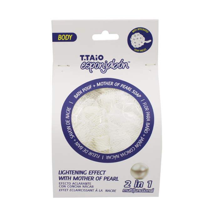 1689665488_23466_41814623_741021010103 ليفة استحمام مع صابون باللؤلؤ لتفتيح الجسم من سبونجابون - الصورة 1