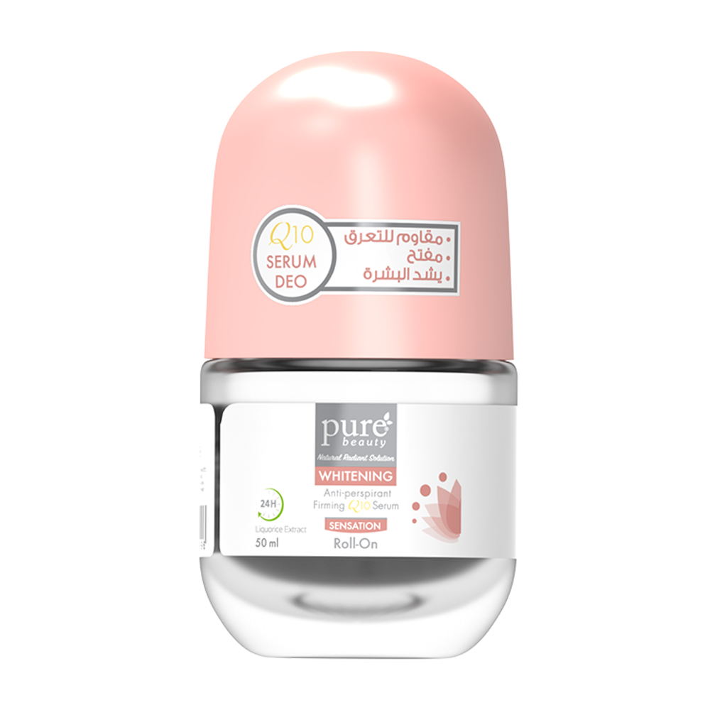 1696416233_24223_58125226_5285001271955 مزيل عرق رول سينسيشن لتفتيح البشرة وشدها بسيروم Q10 من بيور بيوتي - 50مل - الصورة 1