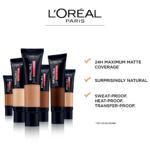 ⁦لوريال باريس كريم اساس فاونديشن مطفي انفاليبل بتغطية 24 ساعة⁩ - الصورة ⁦4⁩