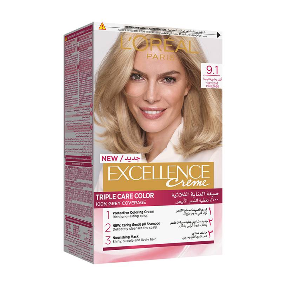 1698925640_8848_81676197_3600520887593-1 صبغة شعر اكسيلنس كريم من لوريال باريس - اشقر رمادي فاتح جدأ - الصورة 1