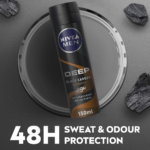 ⁦بخاخ مزيل العرق ديب بالكربون الأسود برائحة الإسبريسو للرجال من نيفيا - 150 مل⁩ - الصورة ⁦4⁩