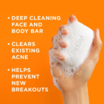 ⁦صابون بانوكسيل لعلاج حب الشباب 10% بنزويل بيروكسايد من بانوكسيل - 113 جم⁩ - الصورة ⁦2⁩