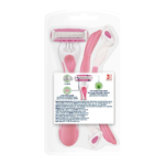 ⁦شفرات حلاقة كواترو للنساء للبشرة الحساسة من شيك - 3 شفرات⁩ - الصورة ⁦2⁩