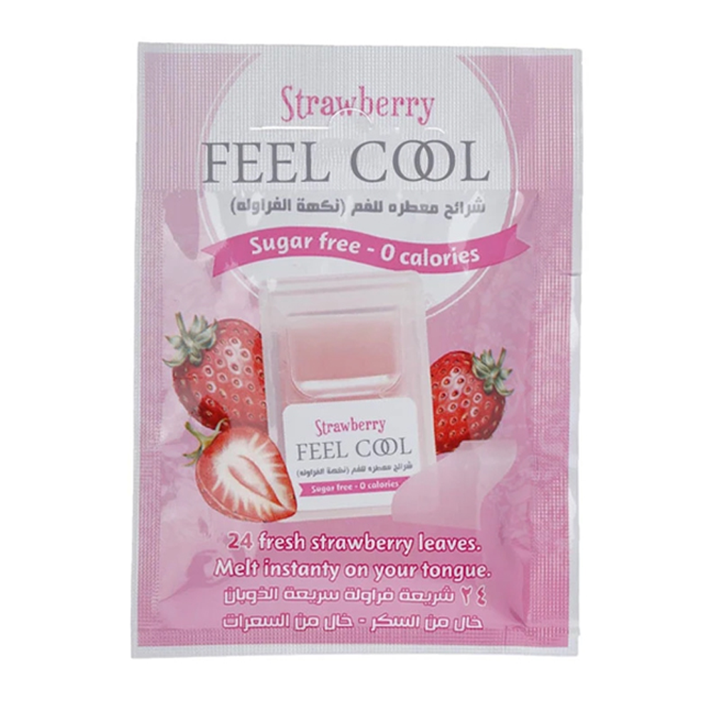 1706000342_18438_27599882_4595643778028-1 شرائح فيل كول معطرة للفم بنكهة الفراولة من بيبر منتس - 24 شريحة - الصورة 1