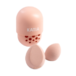 اسفنجة مكياج 2 في 1 متعددة الاستعمالات مع حافظة من كاتيا