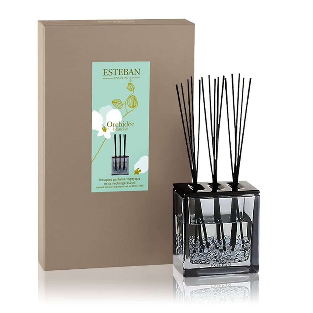 18346289_1748346958_5c3cbc6c18d614ad695ca862e409860c استيبان باريس اوركيد بلانك بوكيه الأعواد المعطرة قابلة لإعادة التعبئة - 250 مل - الصورة 1