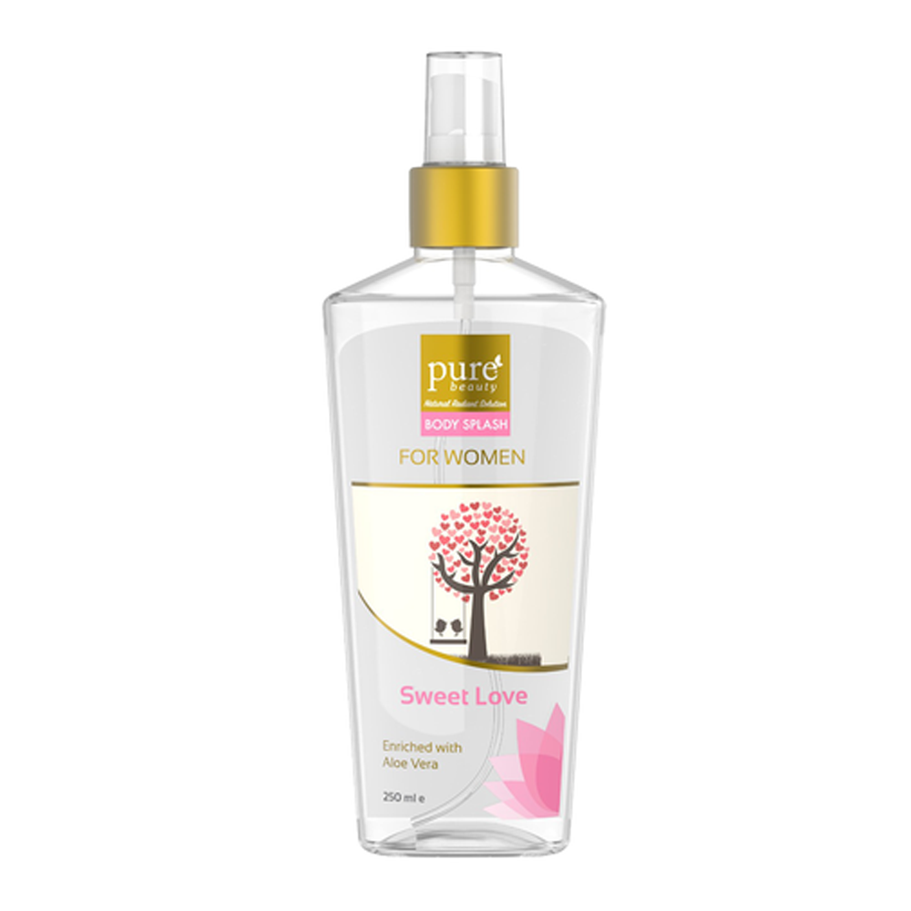 18356975_1725344858_5f9c1ba3837436b50e94f3293494bf4e سبراي الجسم المعطر سويت لوف للنساء من بيور بيوتي - 250مل - الصورة 1