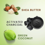 ⁦صابون تنظيف البشرة بجوز الهند الأخضر و الفحم المنشط المنظف من شيا مويستشر - 227غ⁩ - الصورة ⁦2⁩