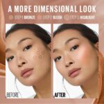 ⁦ميبيلين سنكيسر بلشر أحمر خدود وبرونزر سائل⁩ - الصورة ⁦2⁩