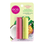 إي أو إس بلسم الشفاه بجوز الهند والأناناس وفاكهة الباشن - قطعتين