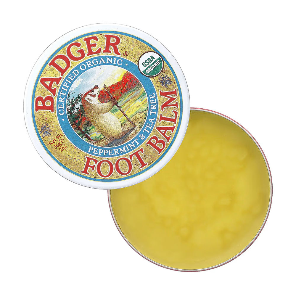 22386178_1723111901_505cfe66561ae9de5230e6405f328469 بلسم للقدمين بالنعناع وشجرة الشاي من بادجر - 56جم - الصورة 1