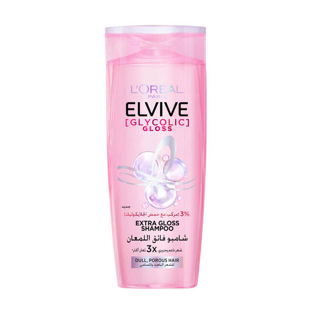 24574359_1754996832_0074ed669adce5a993e18a45f5ba615b لوريال باريس شامبو ايفليف جليكوليك جلوس - 600 مل - الصورة 1