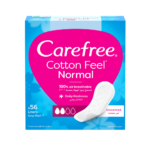 فوط يومية قطنية غير معطرة من كير فري - 56 قطعة