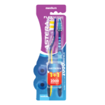 استيرا فرشاة أسنان فليكس أكتيف 1 + 1 شعيرات متوسطة - قطعتين