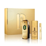 باكو رابان مجموعة عطر ون مليون العود الذهبي للرجال - برفيوم انتنس - 3 قطع