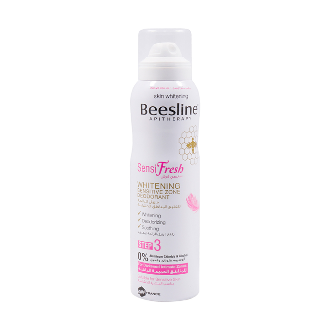 29680808_BeeslineSensifreshWhiteningSensitiveZoneDeodorant-150ml مزيل رائحه وايتنينج سنستيف من بيزلين - 150مل - الصورة 1
