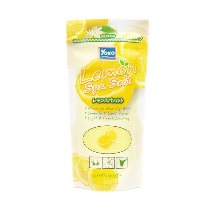 29717520_YokoSpaMilkSaltLemon-300g ملح الحليب يوكو سبا بالليمون من يوكو – 300 جرام - الصورة 1