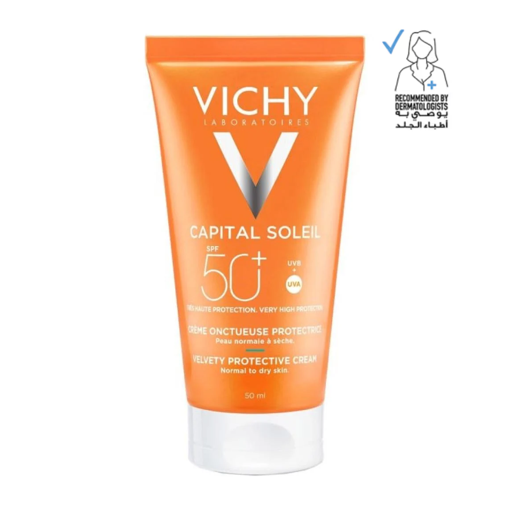 2990946_1763360658_789c3ab052aac176502ee5e26ba64202 كريم واقي شمس ايديال سولاي بعامل حماية 50+SPF من فيتشي - 50مل - الصورة 1