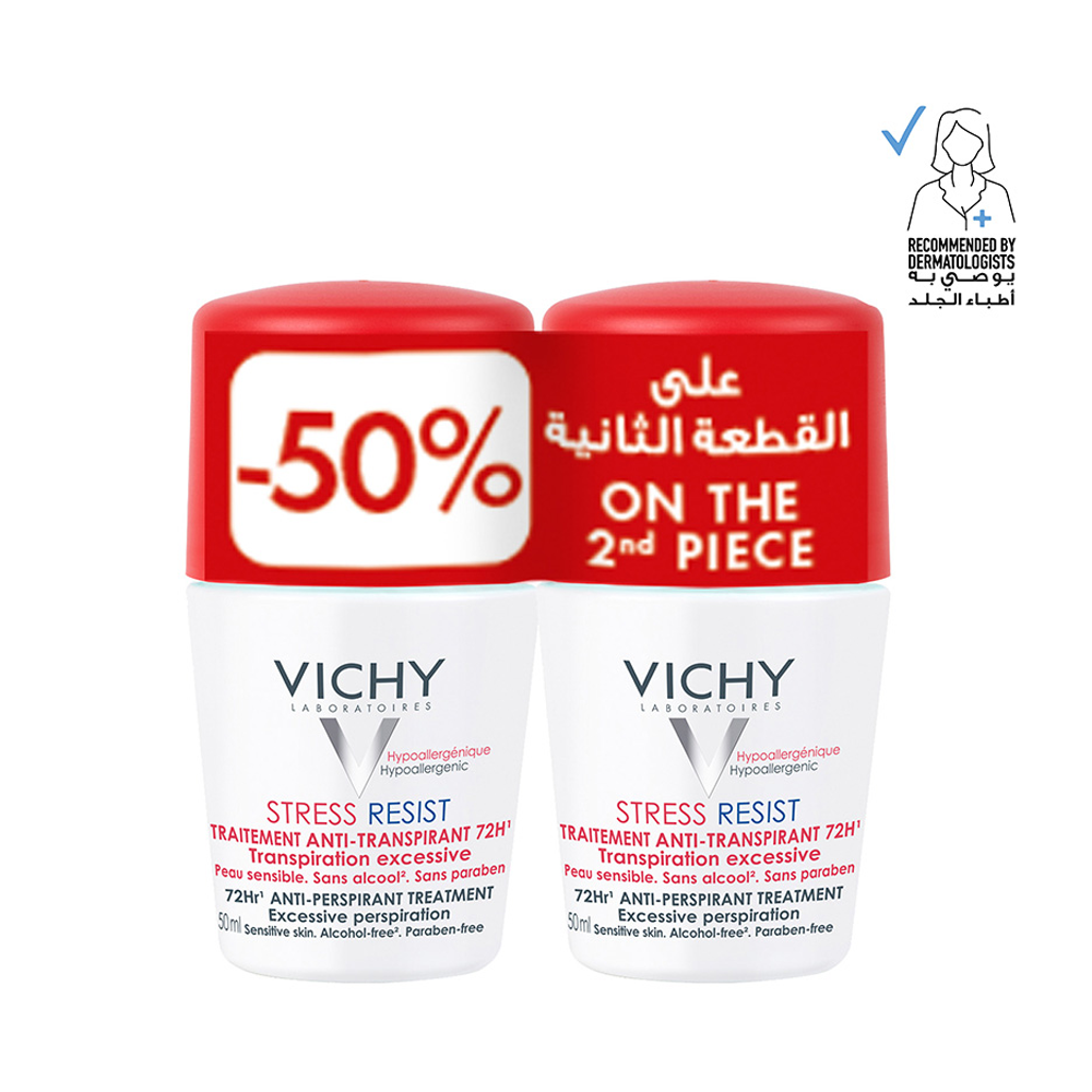 31109036_1726469519_d2382a4ce2ade9b068dfd3b6e3a22855 فيتشي قطعتين مزيل العرق المفرط رول 72 ساعة - 50+50مل - الصورة 1