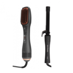 أولا هير مجموعة تصفيف وتجفيف الاحترافية 2 في 1 ومكواة تلفيف الشعر الأوتوماتيكية - قطعتين