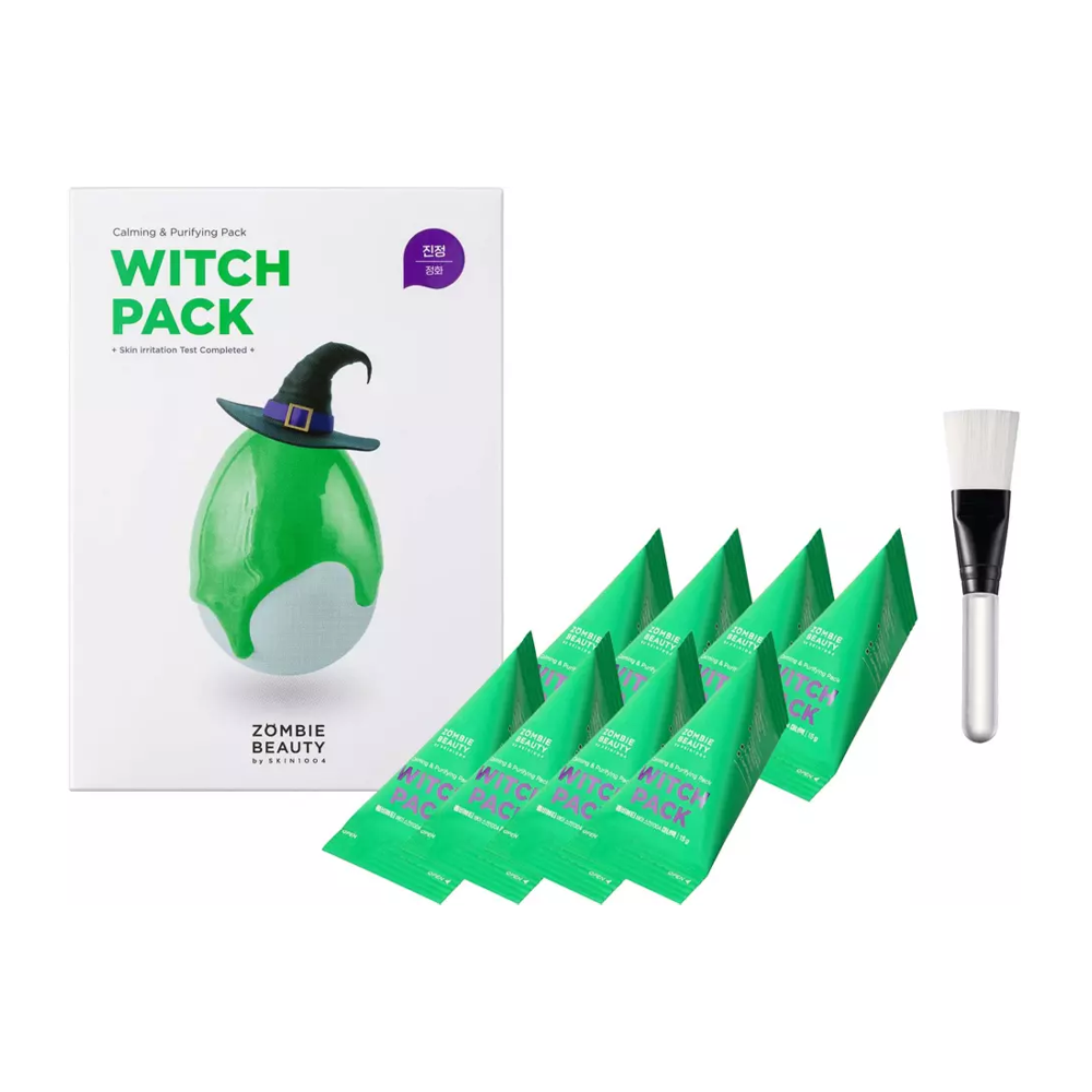 32576360_1747298984_f91f217fb6fbe522172a9b7cfc20eb6a سكين1004 ماسك زومبي بيوتي ويتش باك مهدئ ومنقي للبشرة - 16 قطعة - الصورة 1