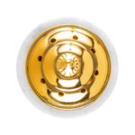 ⁦مبخرة رخام بمقبض ذهبي من نايس ون - ابيض- صغير- H-614⁩ - الصورة ⁦2⁩