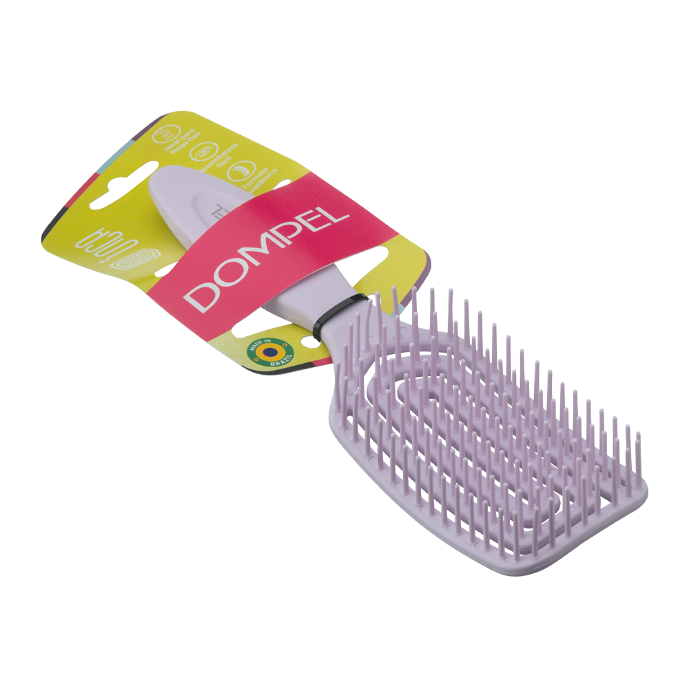 34877109_1729610430_4b6da9466b5208bb4c9ed2974123e11b دومبل فرشاة سيليكون لتصفيف الشعر الطويل ووصلات الشعر - بنفسجي - الصورة 1