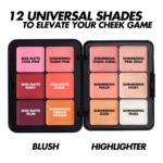 ⁦ميك اب فور ايفر مجموعة أحمر خدود و إضاءة اتش دي سكين⁩ - الصورة ⁦2⁩