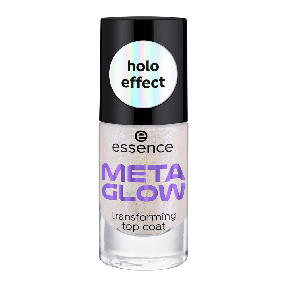 37199514_1726402773_2a8f3fdc2eb99f36337c45eb1e9e8d15 ايسنس طلاء أظافر ميتا جلو توب كوت - 8مل - الصورة 1