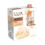 ⁦غسول جسم معطر بالياسمين المخملي من لوكس مع ليفة - 250مل⁩ - الصورة ⁦2⁩