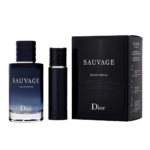 مجموعة عطر سوفاج من ديور للرجال - او دو برفيوم - 2 قطع