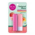 إي أو إس مرطب الشفاه العضوي الطبيعي 100% بزبدة الشيا بنكهة العسل والتفاح والمانجو - قطعتين